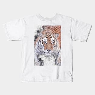 Tiger Wild Animal Safari Africa Jungle Feline Kids T-Shirt